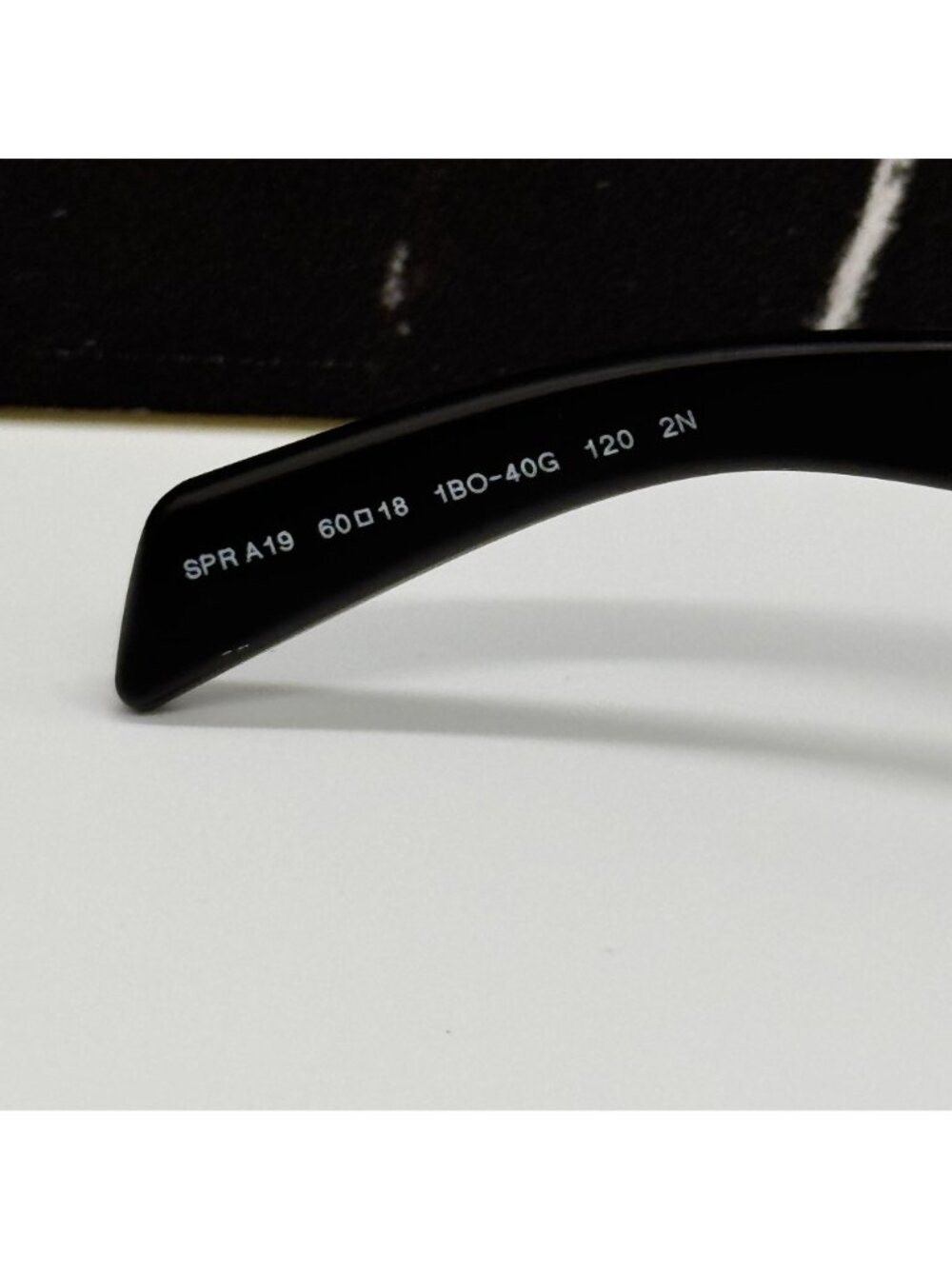 NEW PRADA PRA19S 1BO40G SUNGLASSES PR A19S 1BO40G BLACK/PURPLE UNISEX SPR A19S - Picture 8 of 10